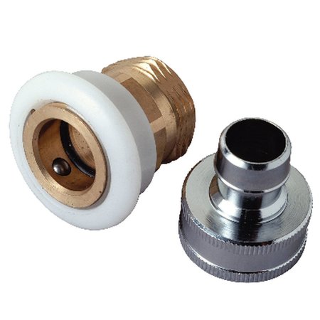 BRASSCRAFT Dual Thread 3/4 in. x 3/4 in. Chrome Plated Aerator Adapter SF0033X